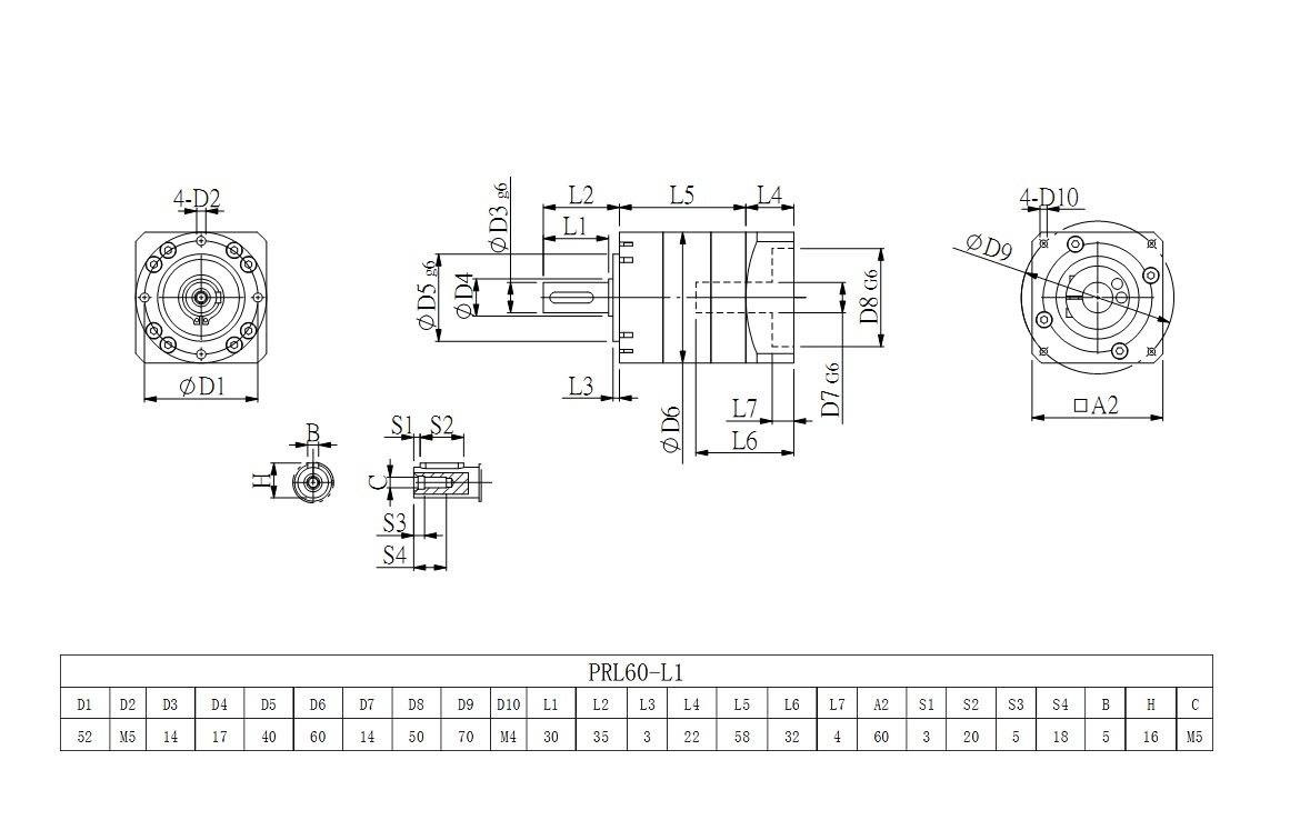  PRL60系列L1图纸